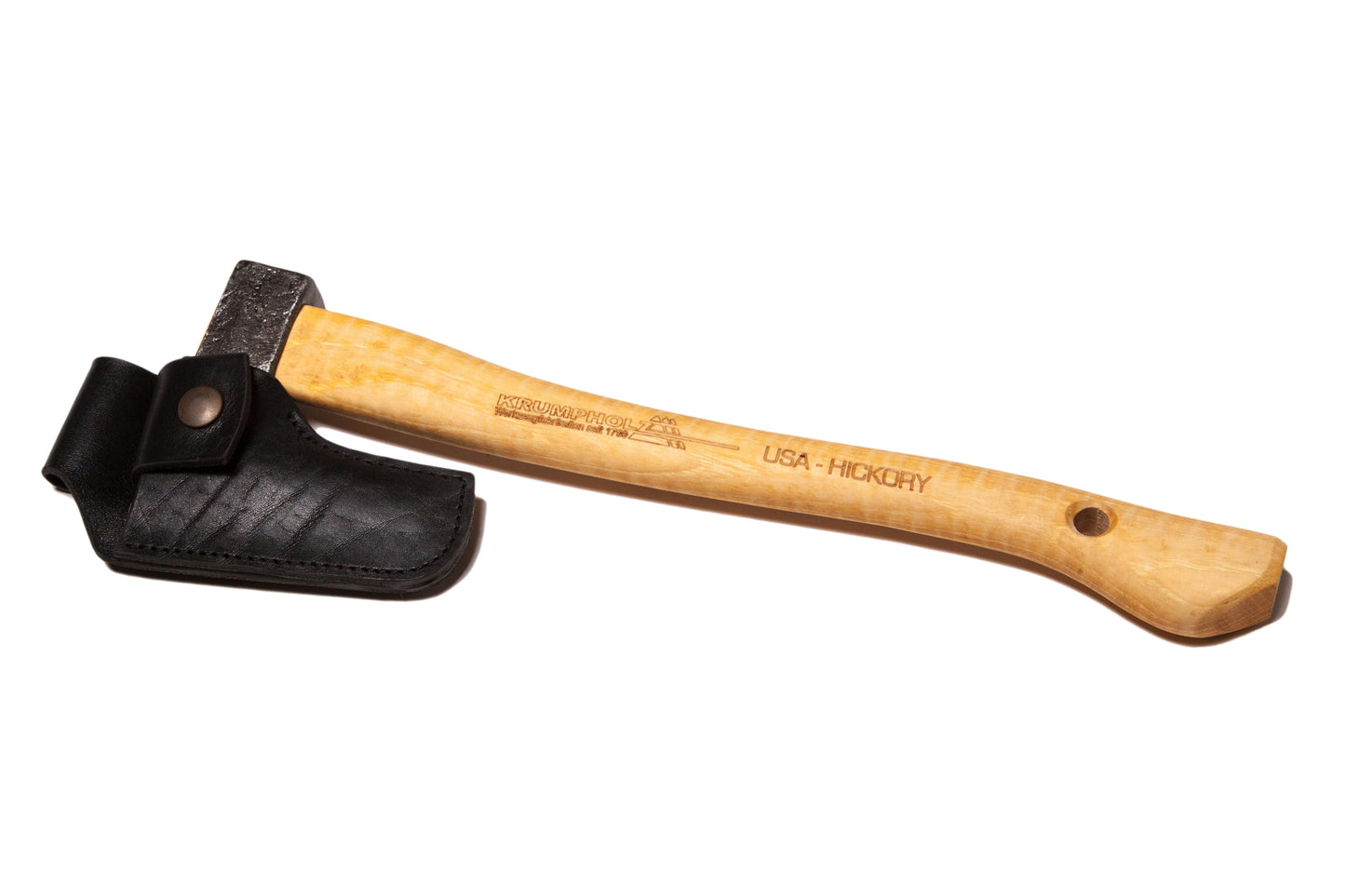 Krumpholz – Garden axe with and without leather blade guard and belt buckle