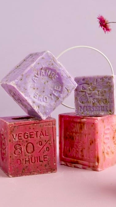 Marseille soap cubes, various varieties, 150g