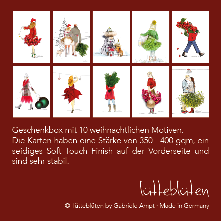 10 x Cozy Advent | Postcard Set | Christmas Cards