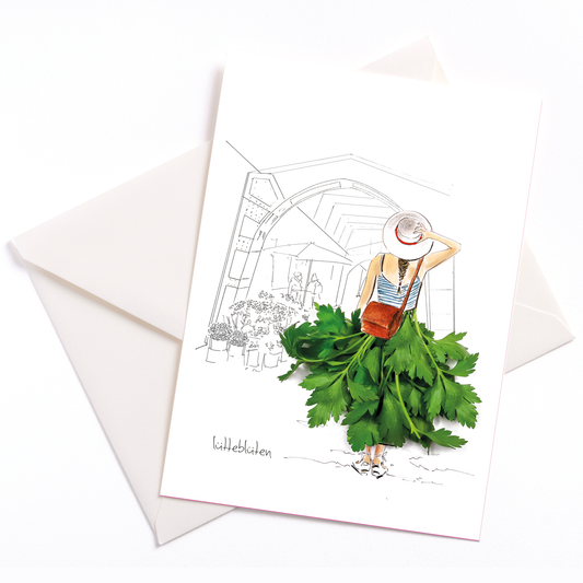 The Hamburg Isemarkt - card with envelope