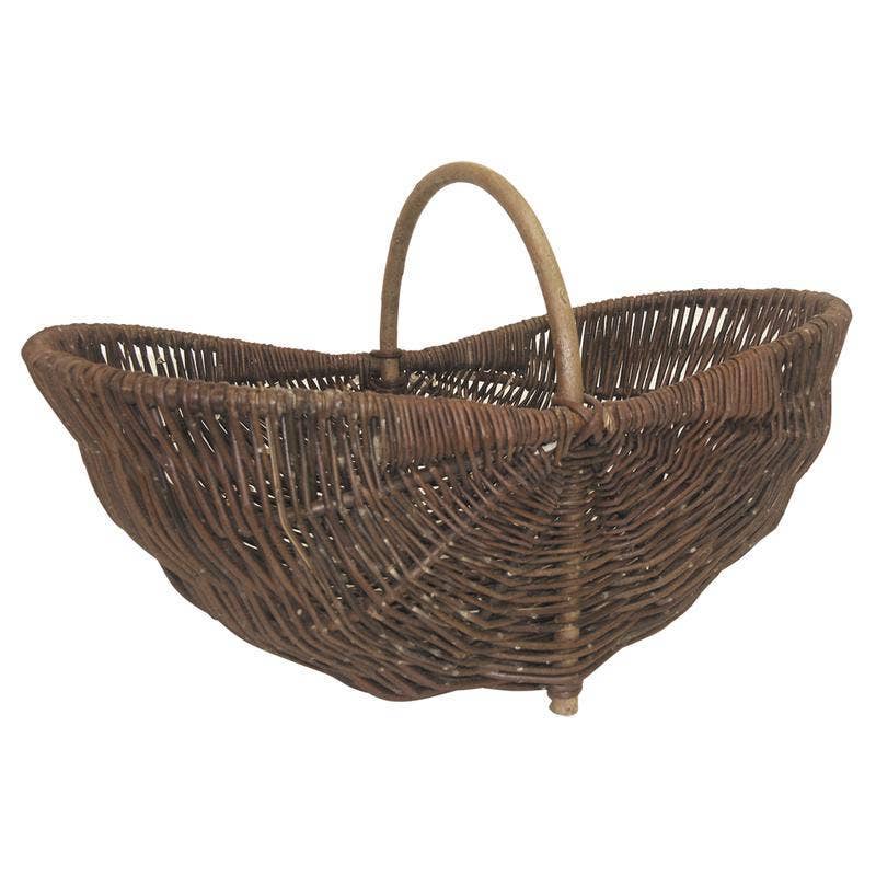 Aubry Gaspard - Bourguignon-Weidenkorb aus roher Weide, 56 × 32 × 30 cm