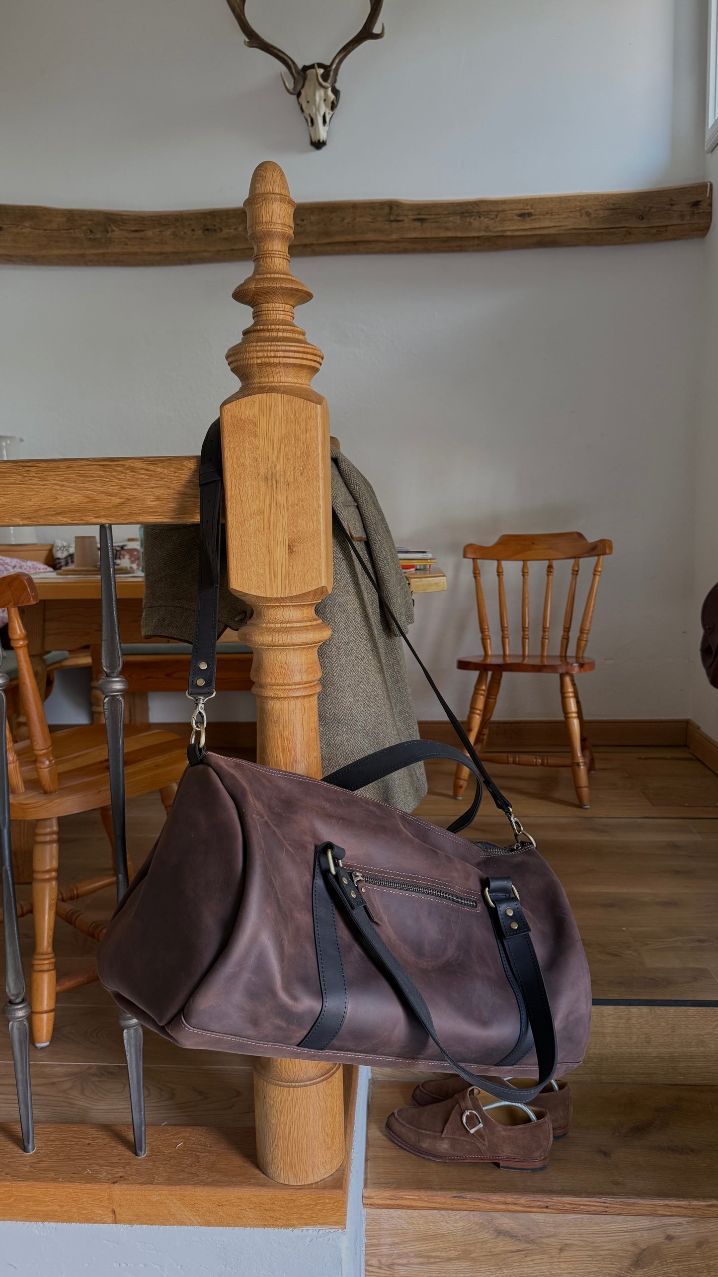 Leder-Wochenendtasche