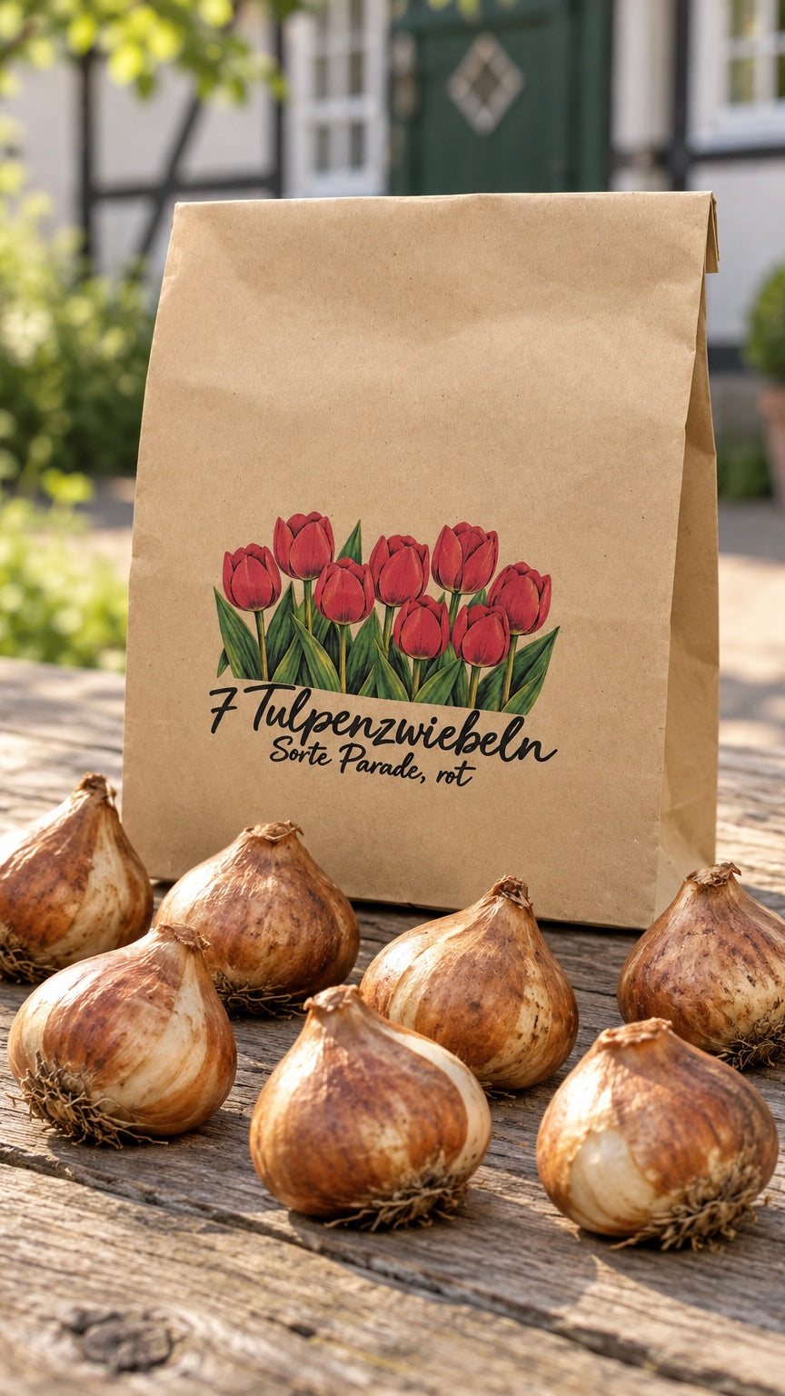 7 tulip bulbs in a bag