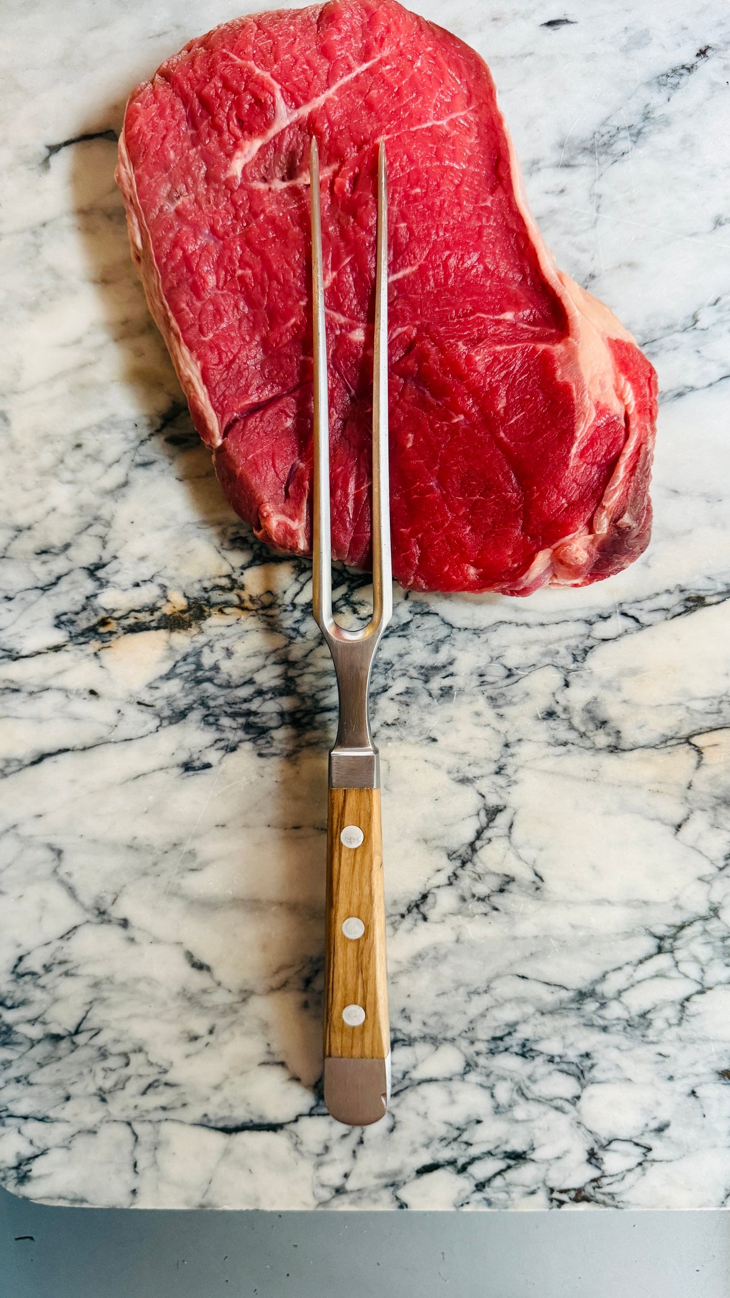 Güde meat fork Alpha walnut
