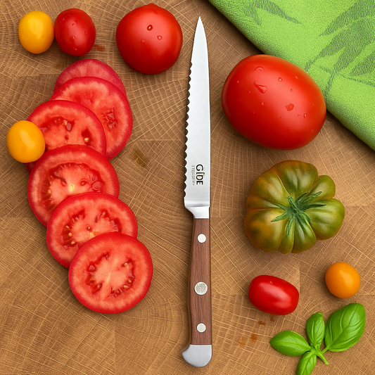 Güde Tomato Knife – Alpha Walnut (Blade Length 13 cm)