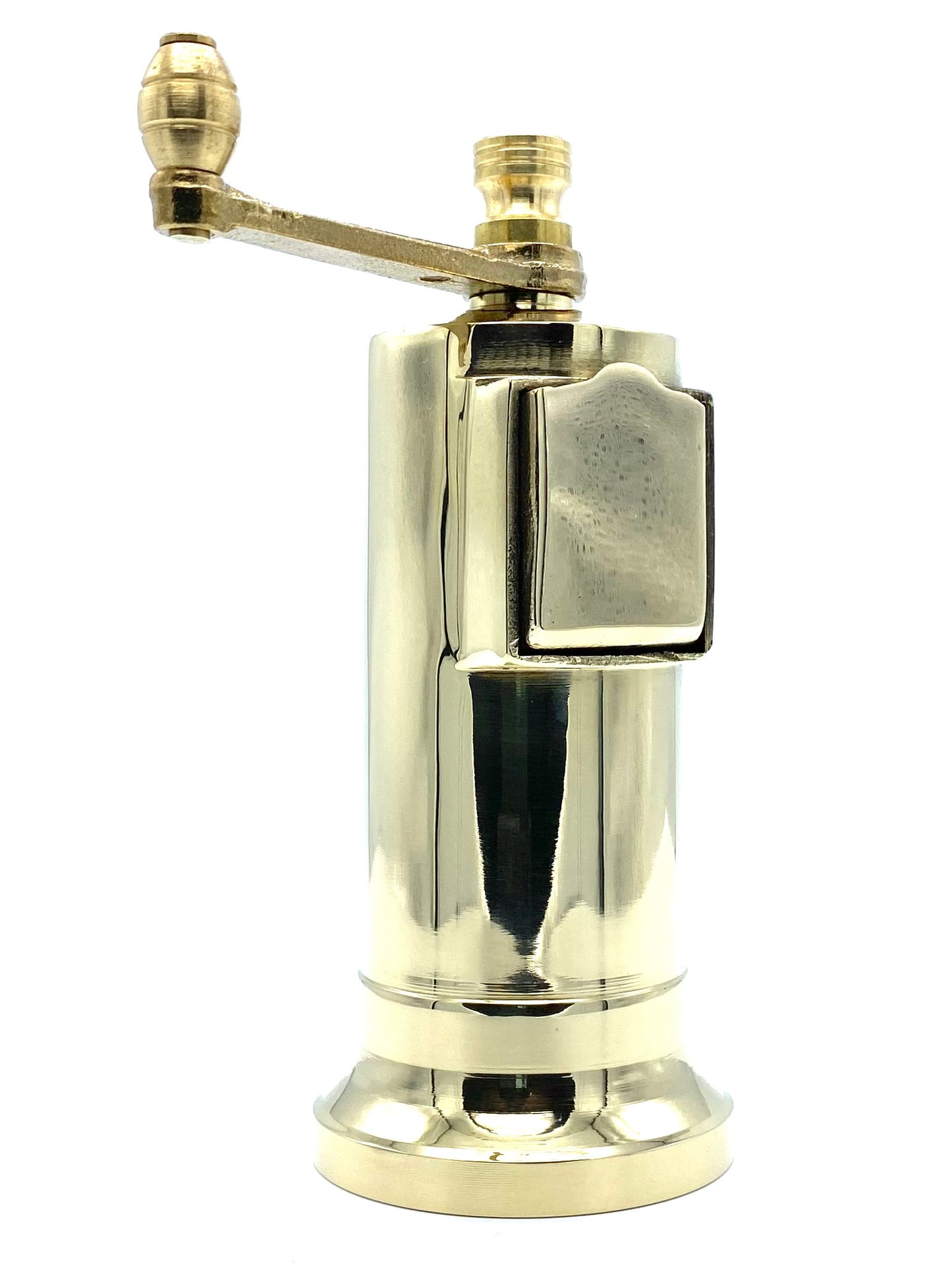 Pepper mill made of solid metal brass