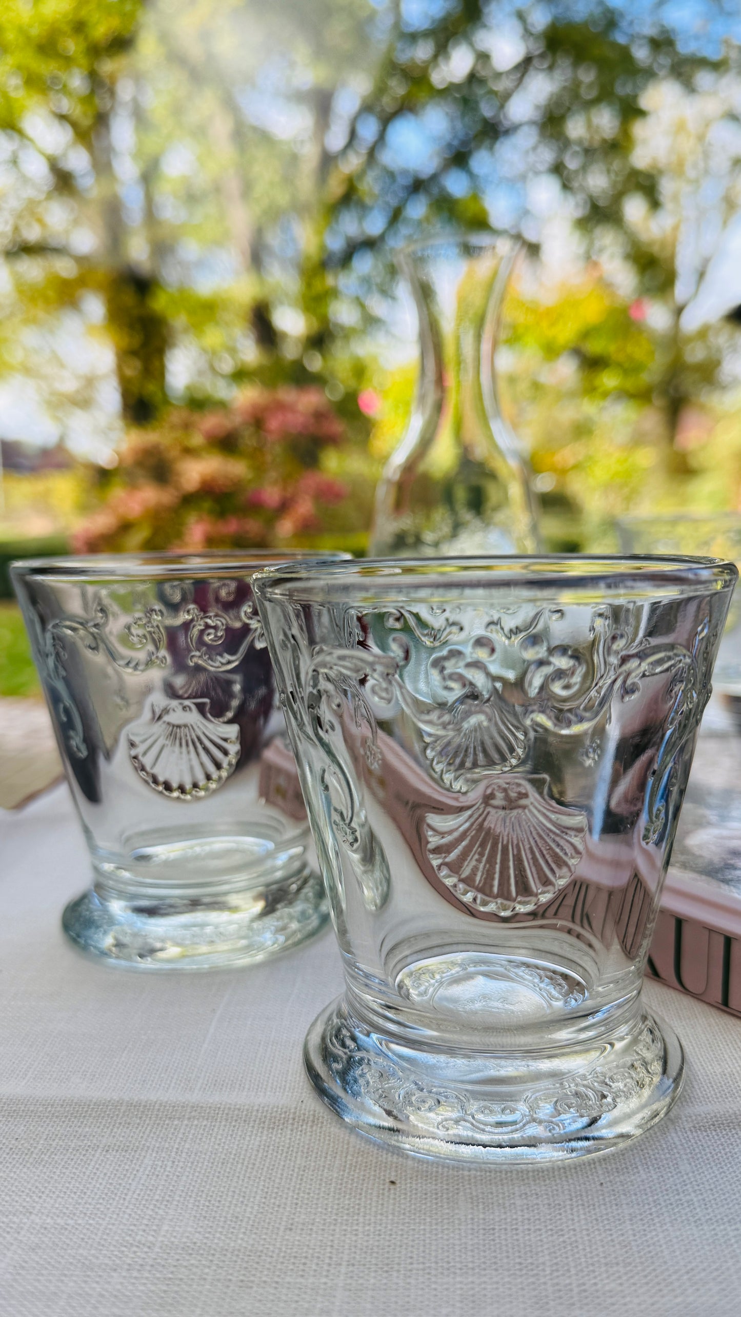 Geschenkset 6 Wassergläser mit Krug Versailles & Buch Tischkultur