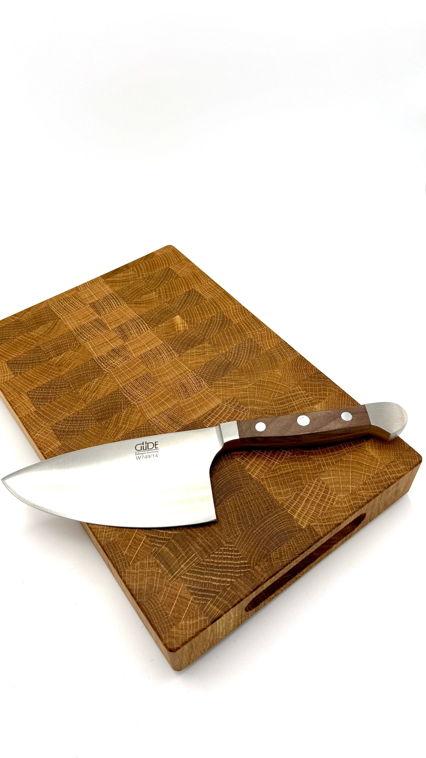 Güde Kräutermesser Shark – Alpha Walnuss (Klingenlänge 14 cm)