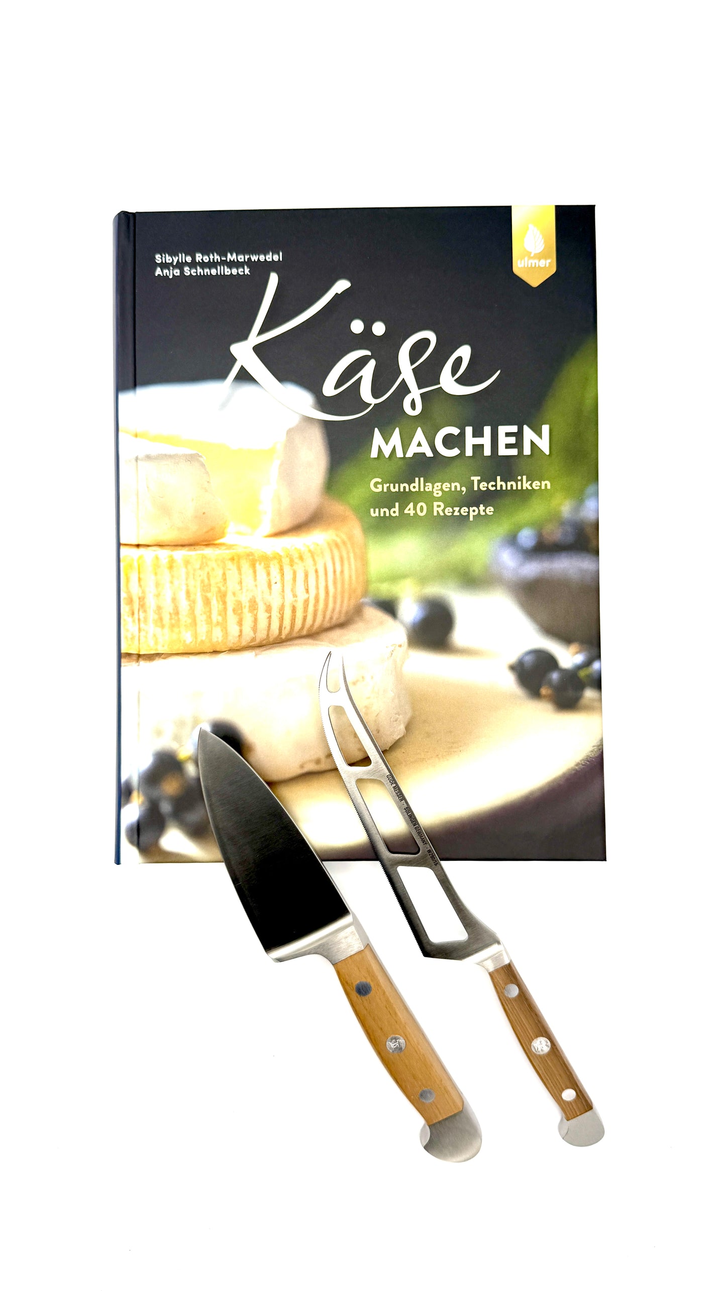 Geschenkset „Käse & Kulinarik“ – Buch „Käse machen“ & Geschenk-Box Hart-/Weichkäseset