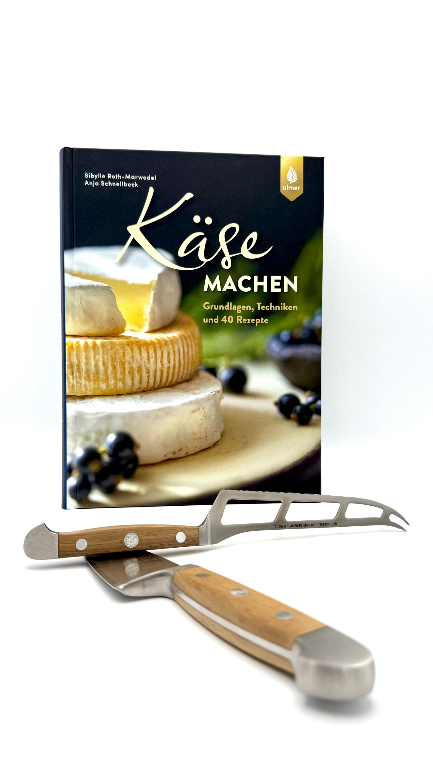 Geschenkset „Käse & Kulinarik“ – Buch „Käse machen“ & Geschenk-Box Hart-/Weichkäseset