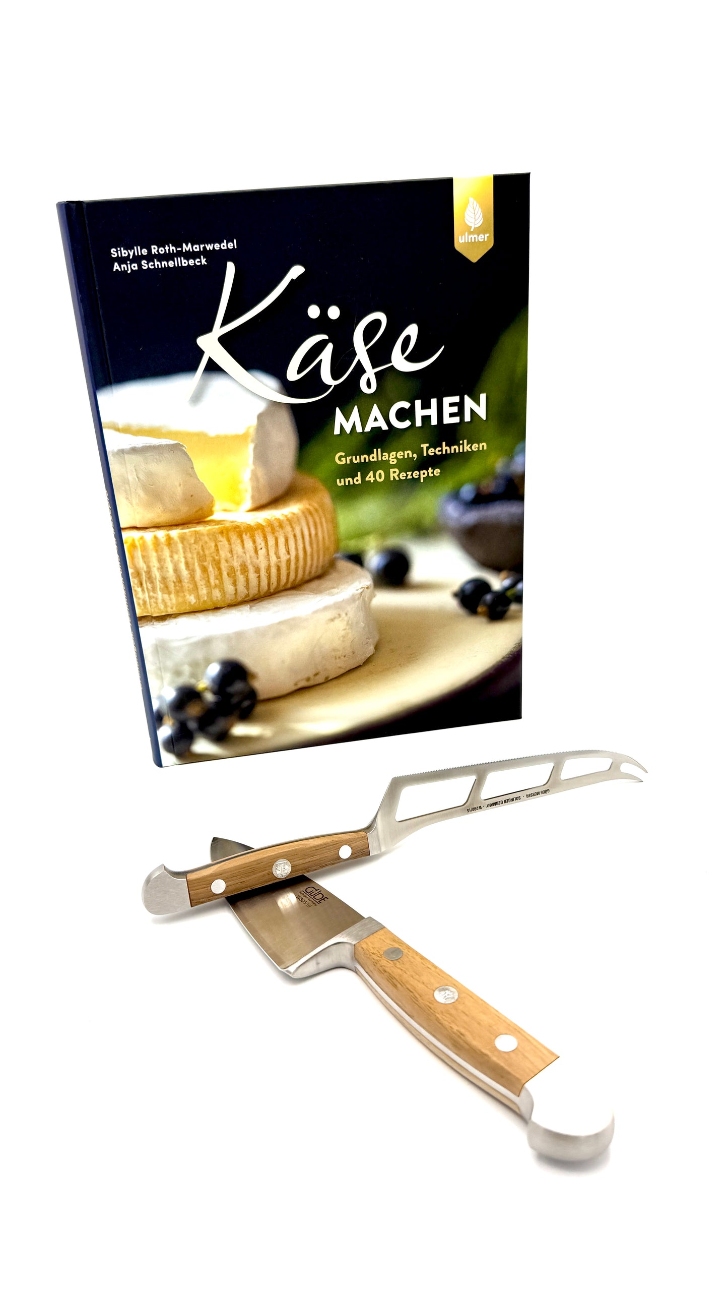Geschenkset „Käse & Kulinarik“ – Buch „Käse machen“ & Geschenk-Box Hart-/Weichkäseset