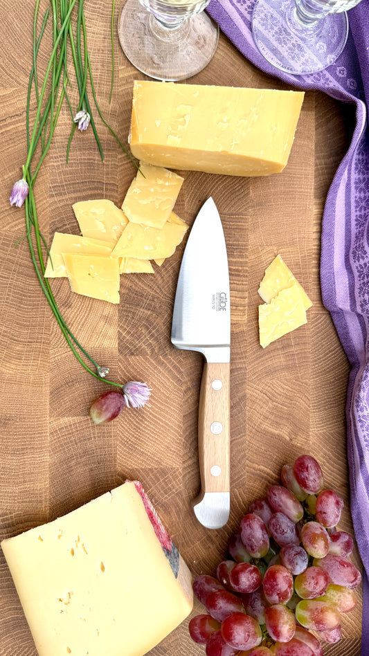 Güde hard cheese knife Alpha Walnut