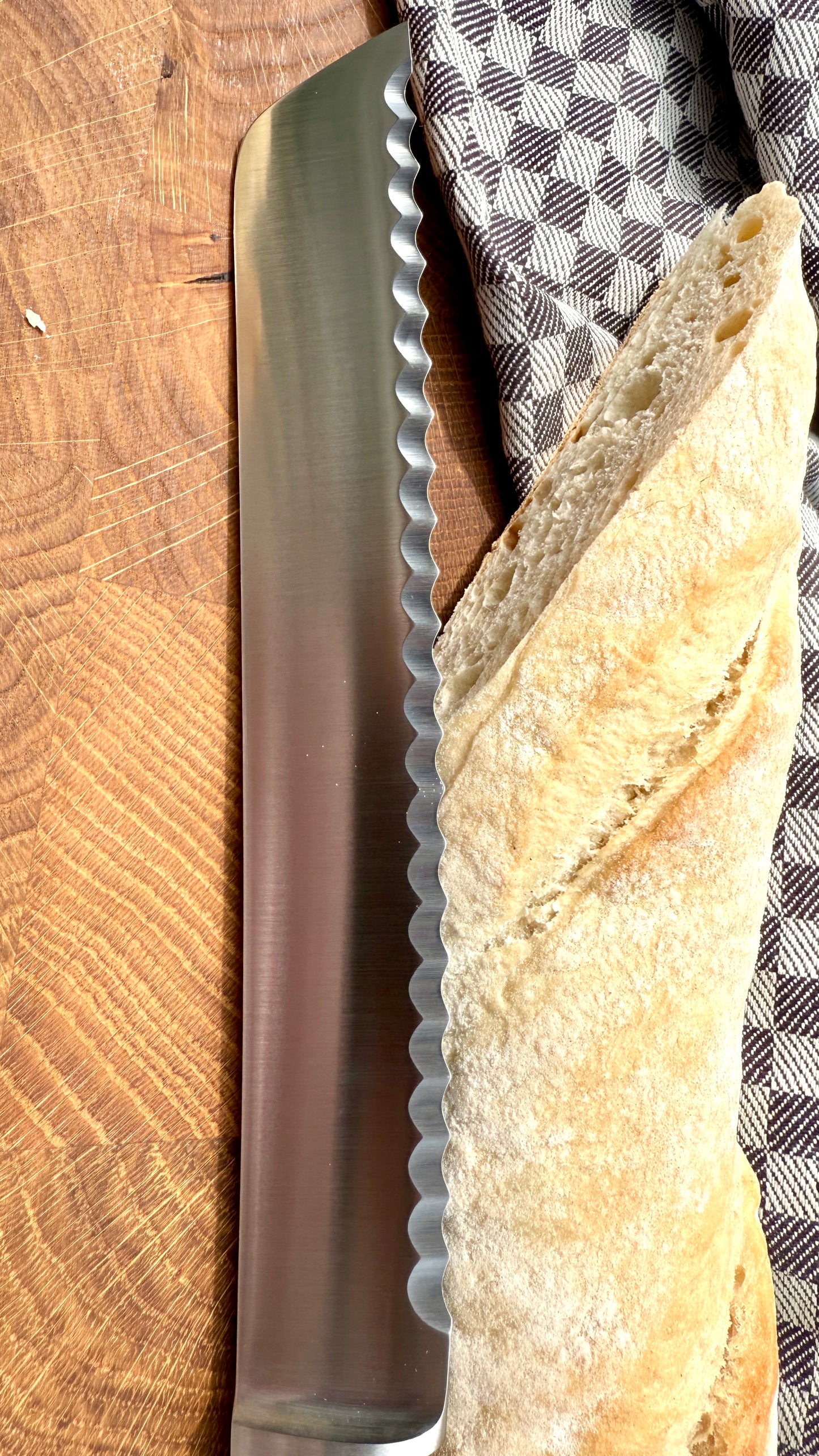 Güde bread knife Alpha walnut (blade length: approx. 21 cm)