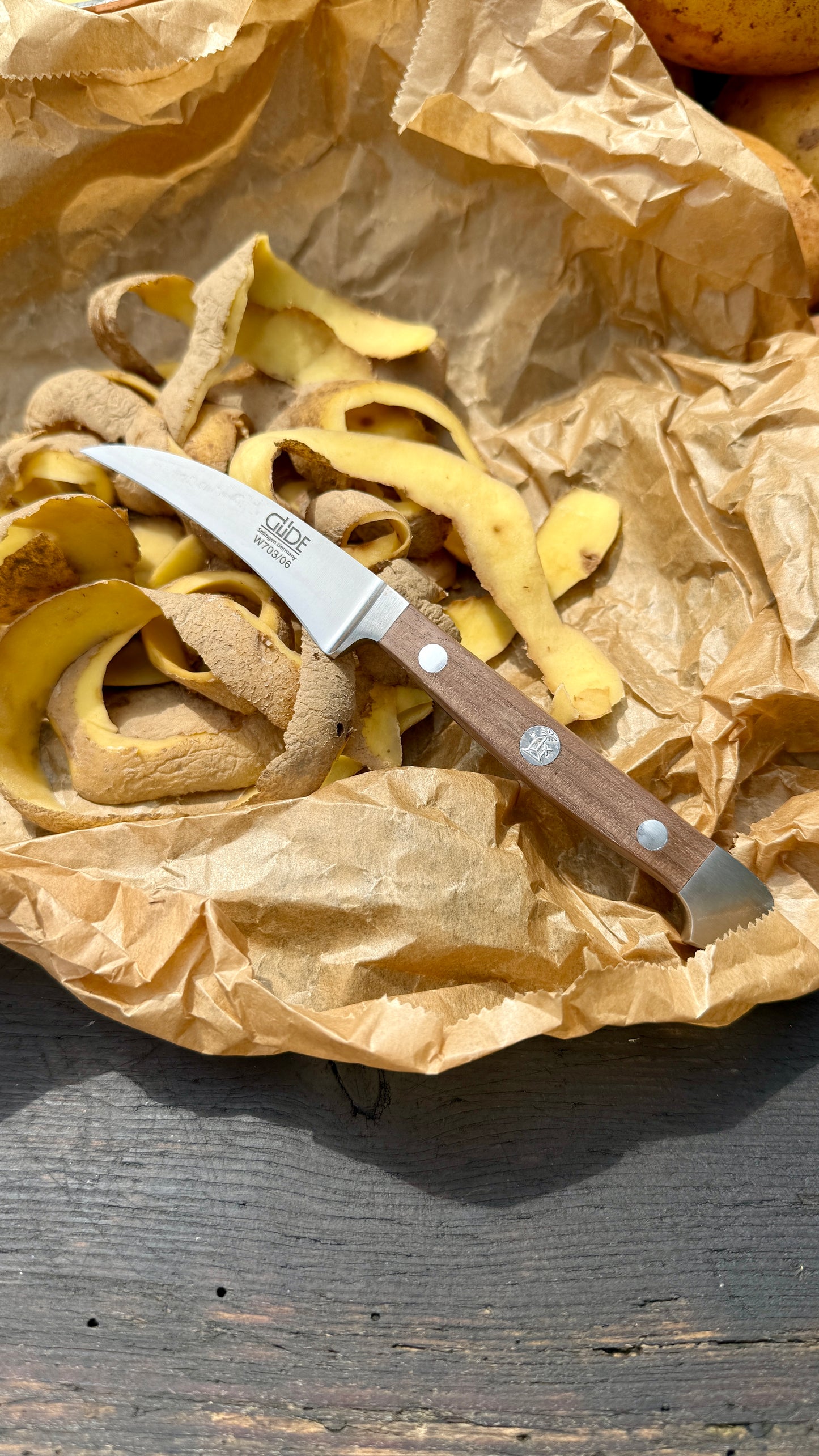 Güde Schälmesser Alpha Walnuss (Klingenlänge 6 cm)
