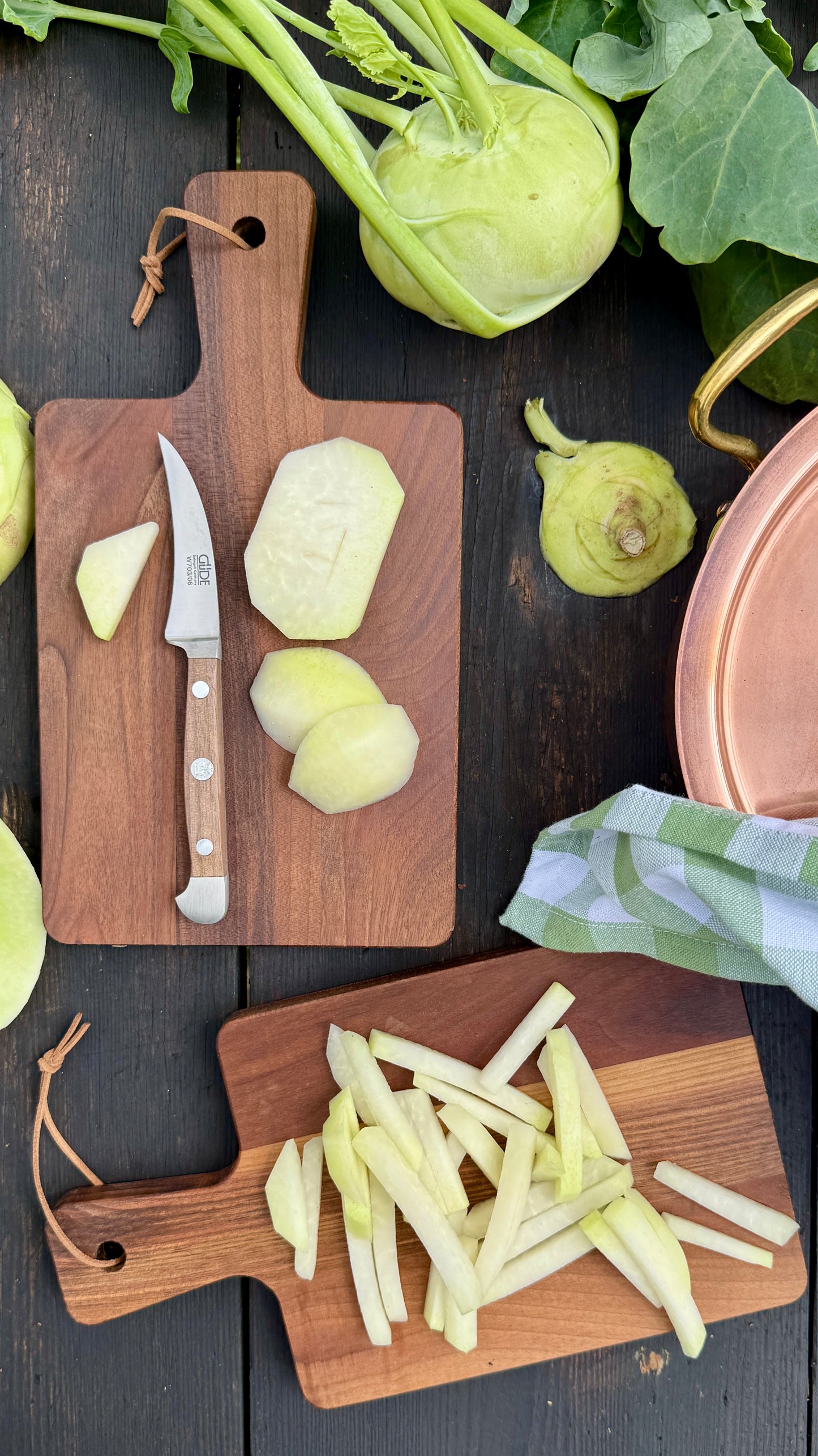 Güde paring knife Alpha Walnut (blade length 6 cm)