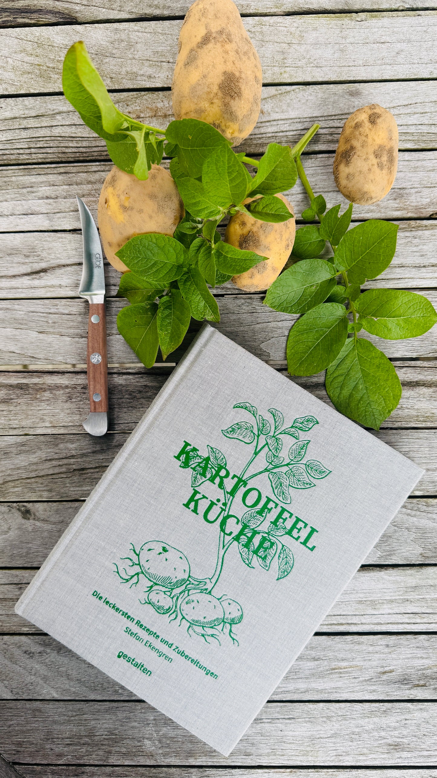 Gift set - Güde paring knife & book Potato Kitchen