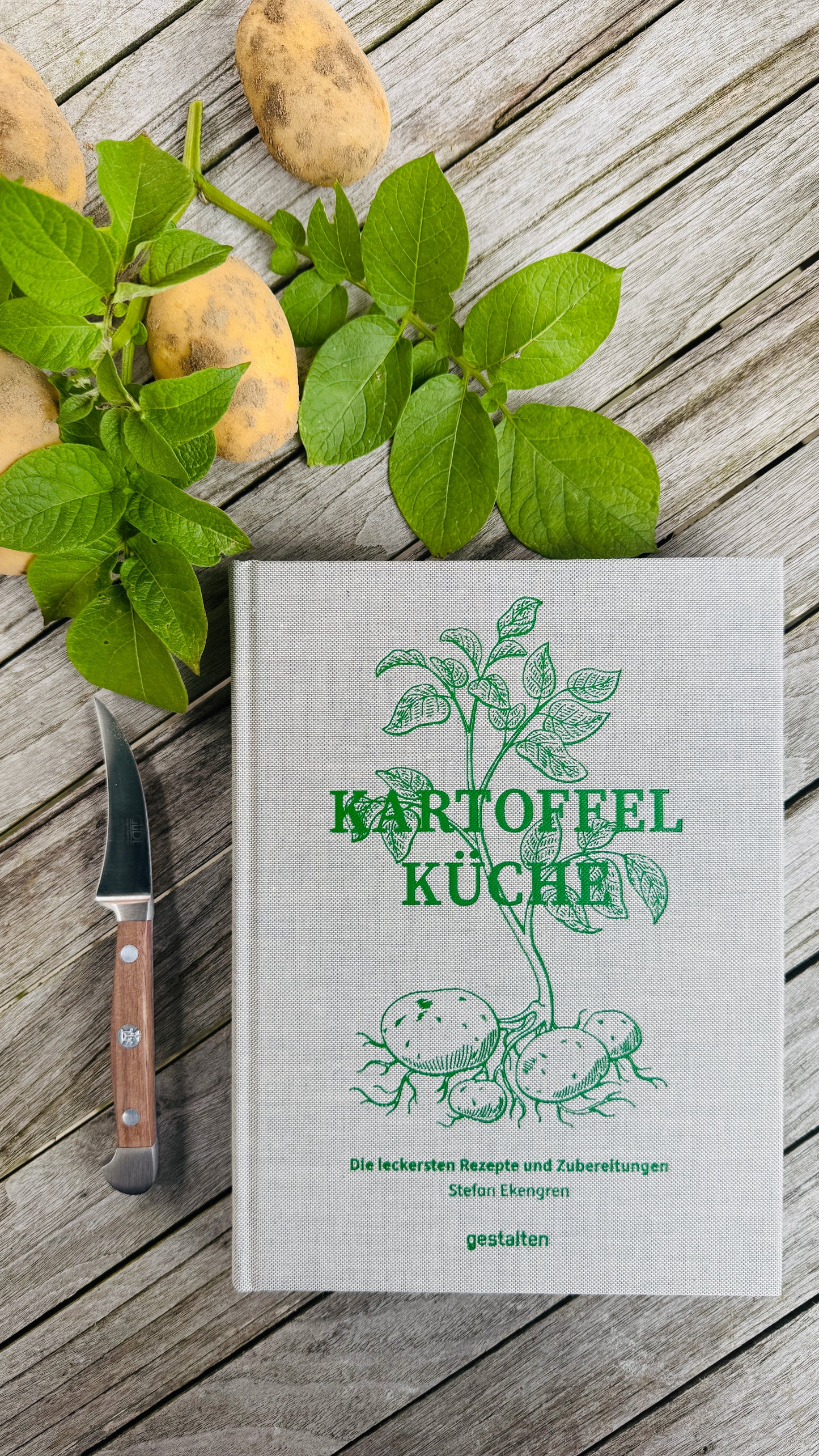 Gift set - Güde paring knife & book Potato Kitchen