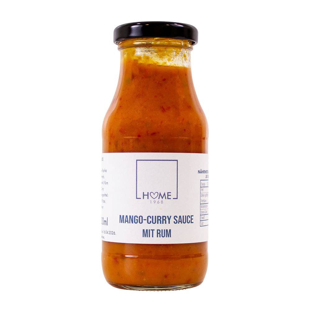 HOME 1968 - Mango-Curry Sauce mit Rum, 200 ml