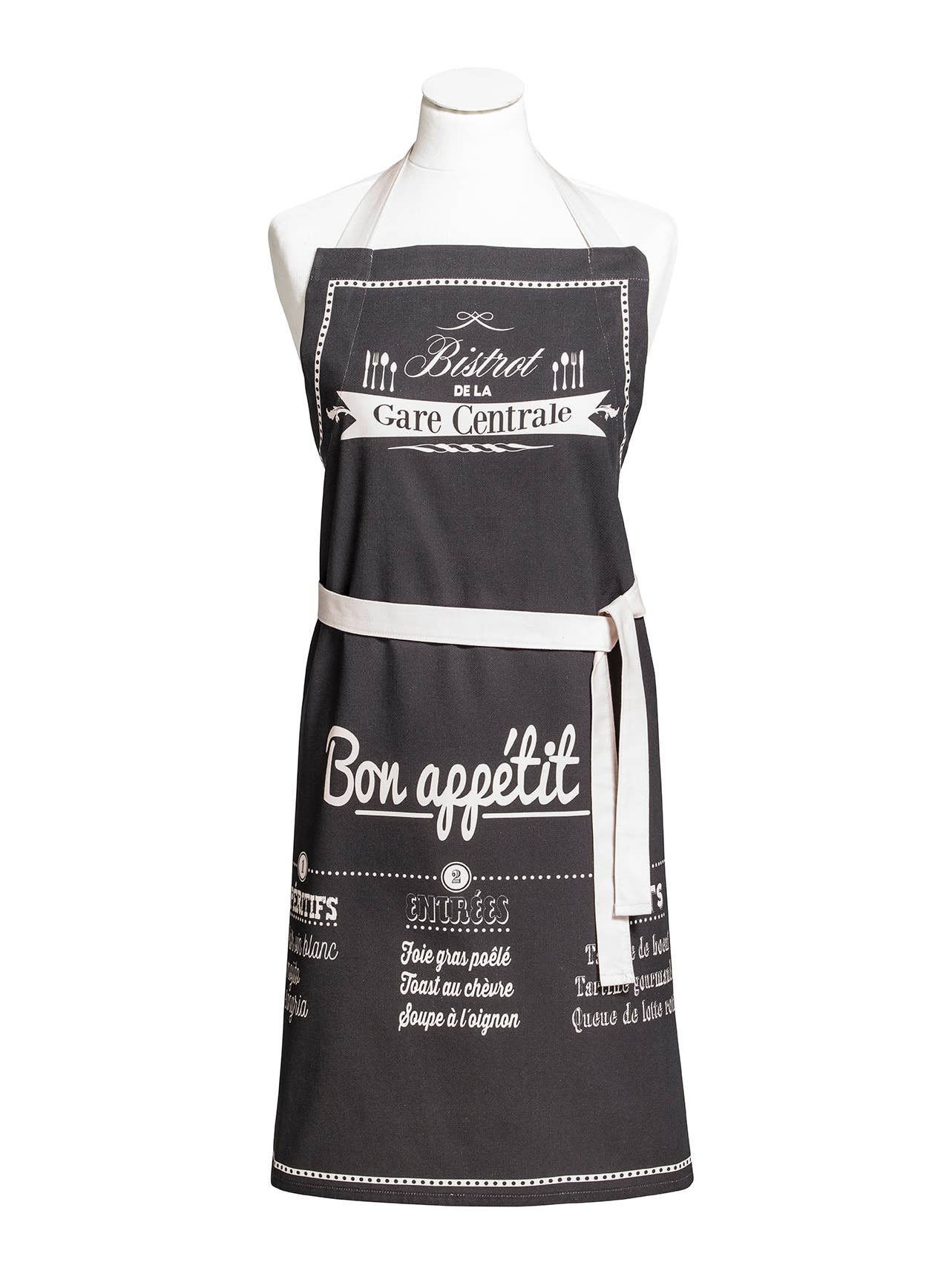 Guten Appetit - Gedruckte Schürze 76x85 aus Baumwolle