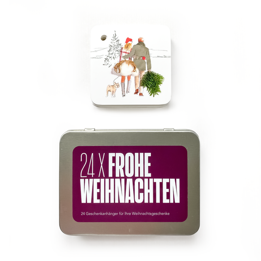 24 mini Christmas cards