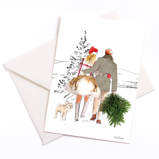 Cozy Christmas Time - Christmas card with envelope