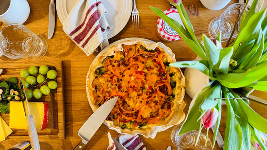 Bärlauch-Quiche “Lorrita” mit geraspelten Möhren