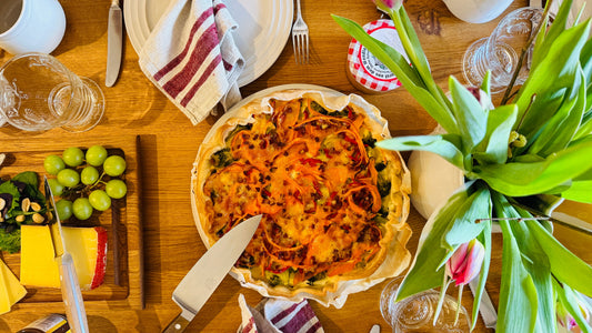 Bärlauch-Quiche “Lorrita” mit geraspelten Möhren