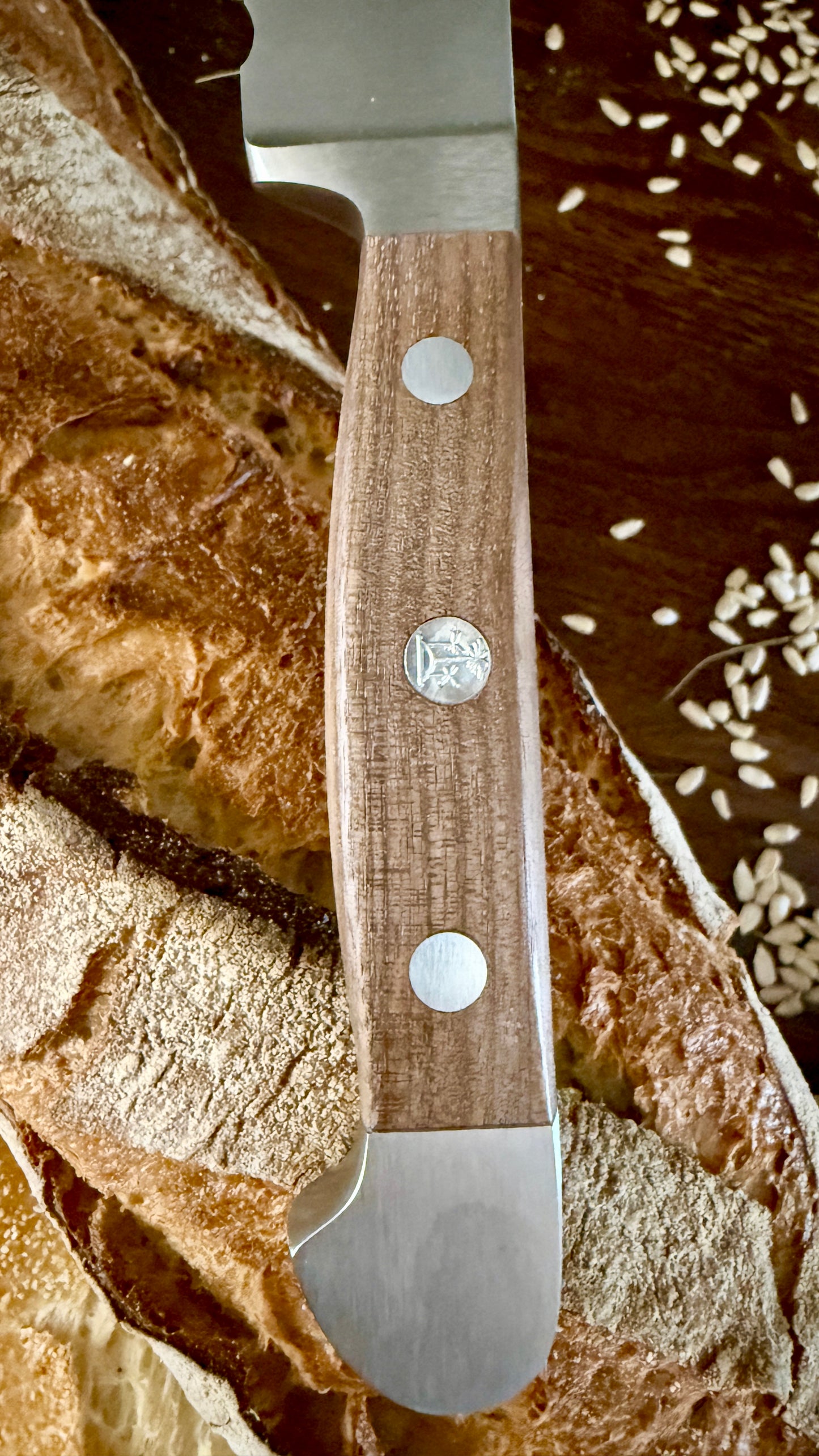 Güde bread knife Alpha walnut (blade length: approx. 21 cm) 