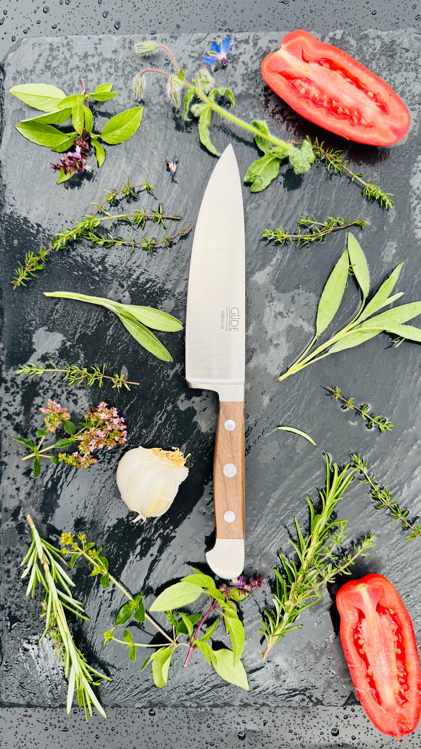 Güde Alpha Walnut Chef's Knife (16 cm)