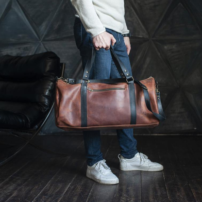 Leder-Wochenendtasche