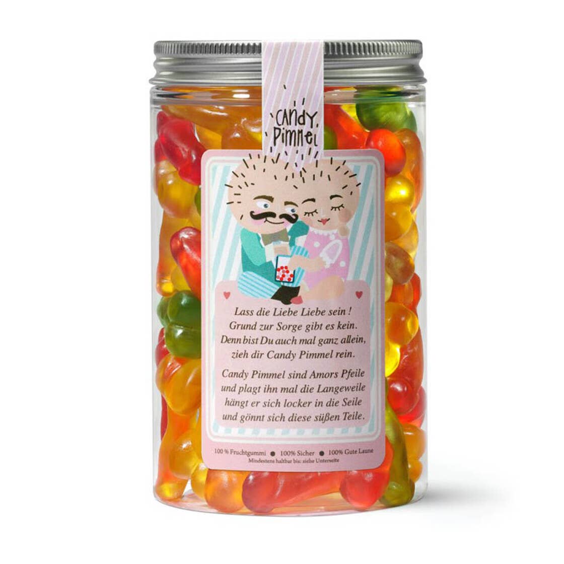 Candy Pimmel Naschdose M Fruchtgummi Penis Geschenkdose JGA