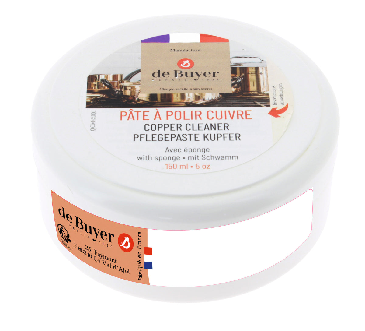 de Buyer - Pflegepaste für Kupfer, 150 ml