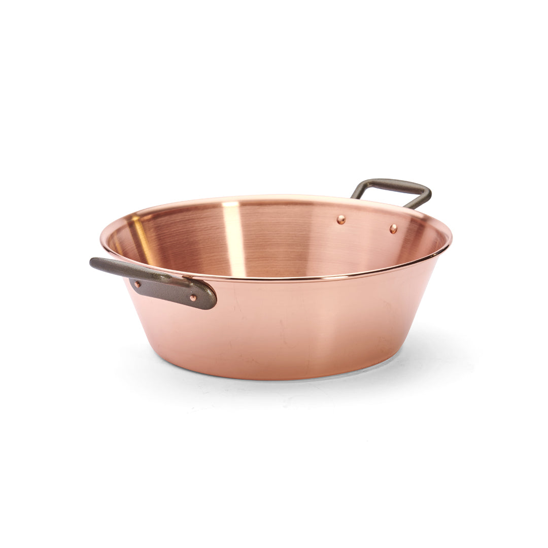 de Buyer - Kupfer-Marmeladentopf mit Gusseisengriffen, Ø 38 cm / 9 L