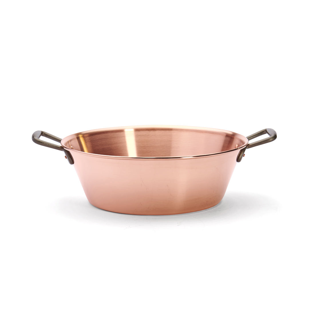 de Buyer - Kupfer-Marmeladentopf mit Gusseisengriffen, Ø 38 cm / 9 L