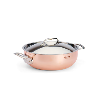 de Buyer - PRIMA MATERA Kupfer-Bratentopf mit Deckel, Ø 28 cm