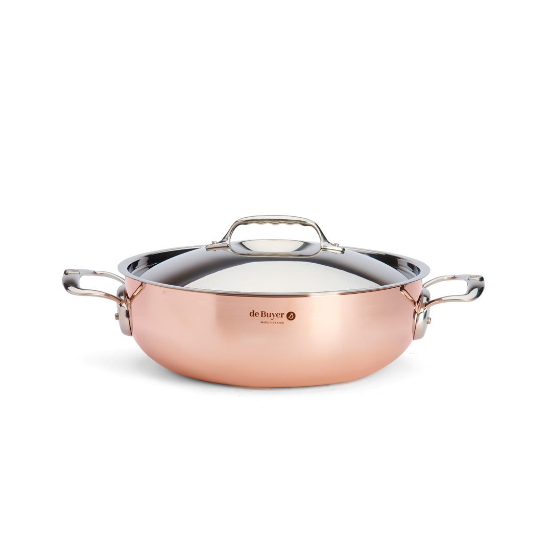 de Buyer - PRIMA MATERA Kupfer-Bratentopf mit Deckel, Ø 28 cm