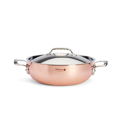 de Buyer - PRIMA MATERA Kupfer-Bratentopf mit Deckel, Ø 28 cm