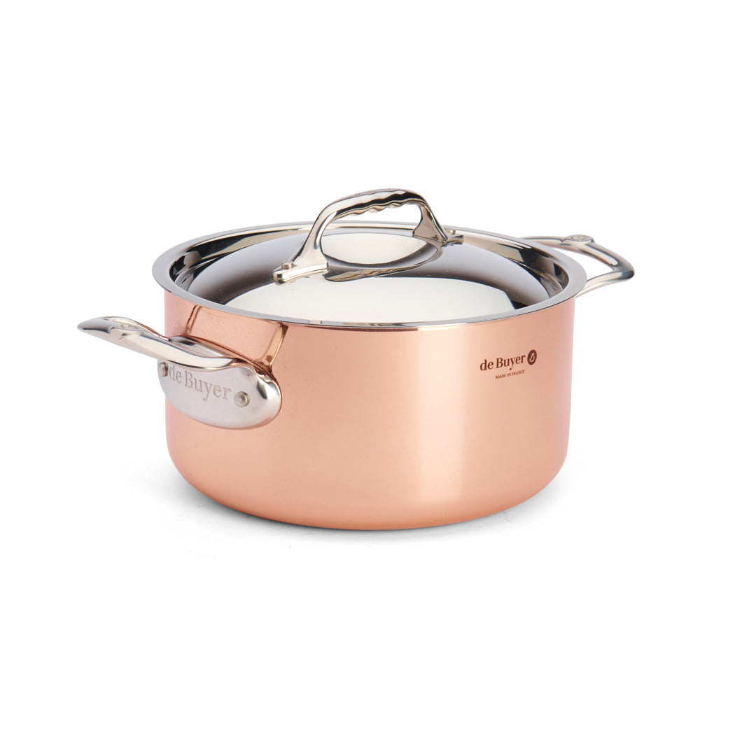 de Buyer - PRIMA MATERA Kupfer-Kochtopf mit Deckel, Ø 20 cm / 3 L