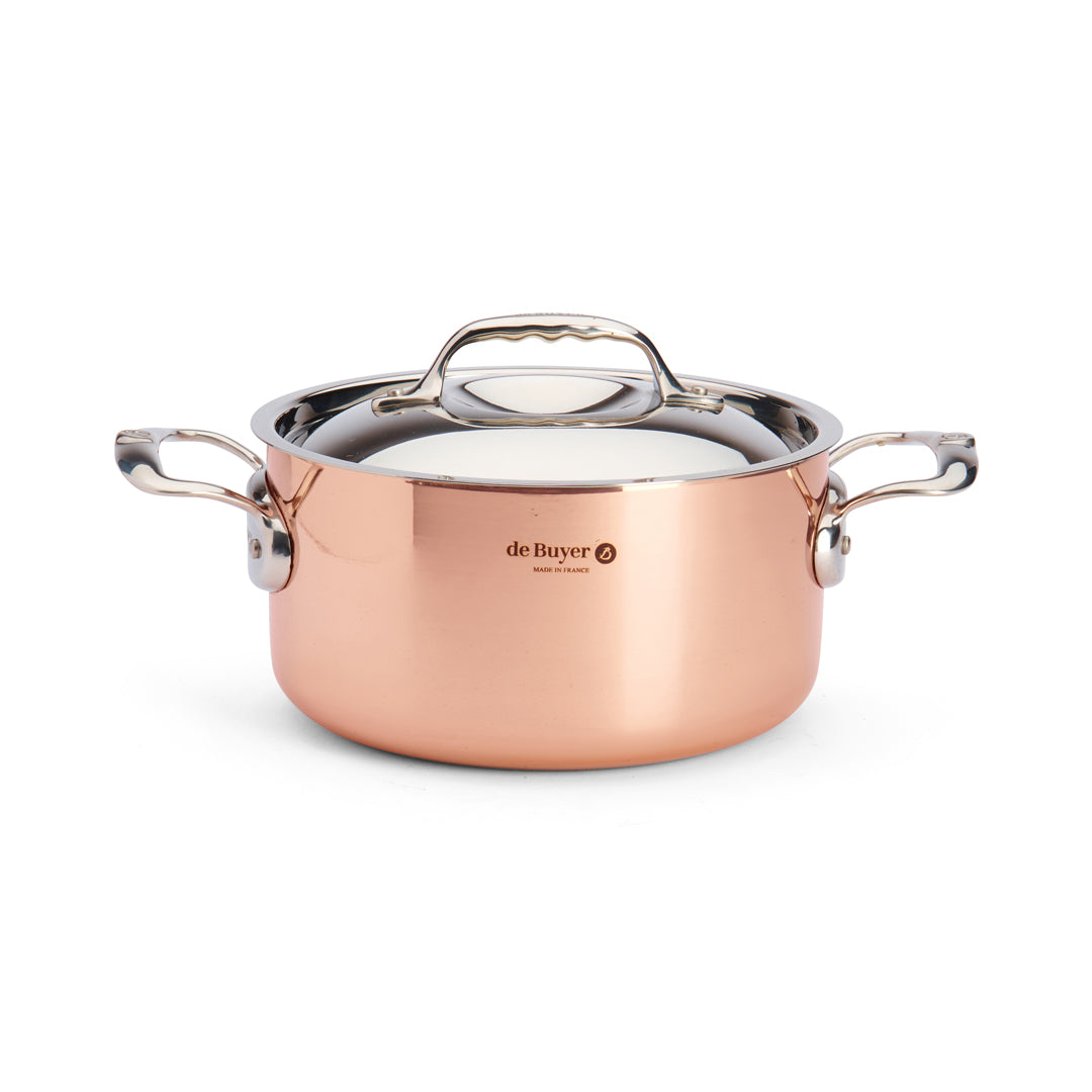 de Buyer - PRIMA MATERA Kupfer-Kochtopf mit Deckel, Ø 20 cm / 3 L
