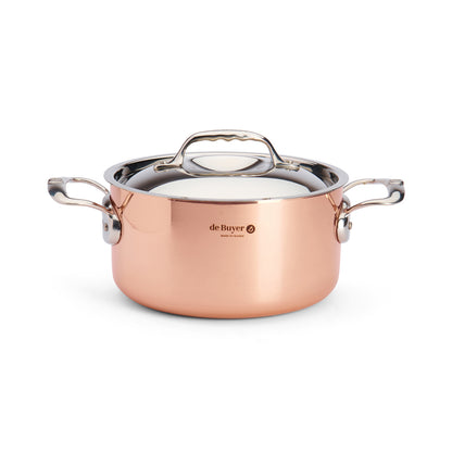 de Buyer - PRIMA MATERA Kupfer-Kochtopf mit Deckel, Ø 20 cm / 3 L