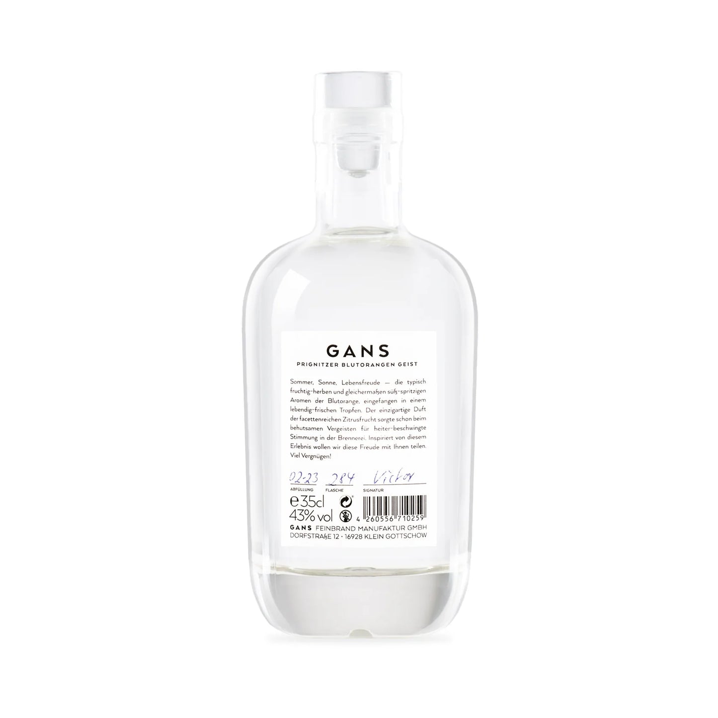 GANS Blutorange Geist 350 ml