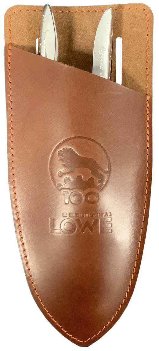 Original Löwe 1.100 Amboss-Schere mit Lederholster Jubiläumsedition