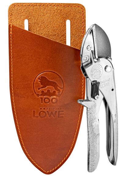 Original Löwe 1.100 Amboss-Schere mit Lederholster Jubiläumsedition