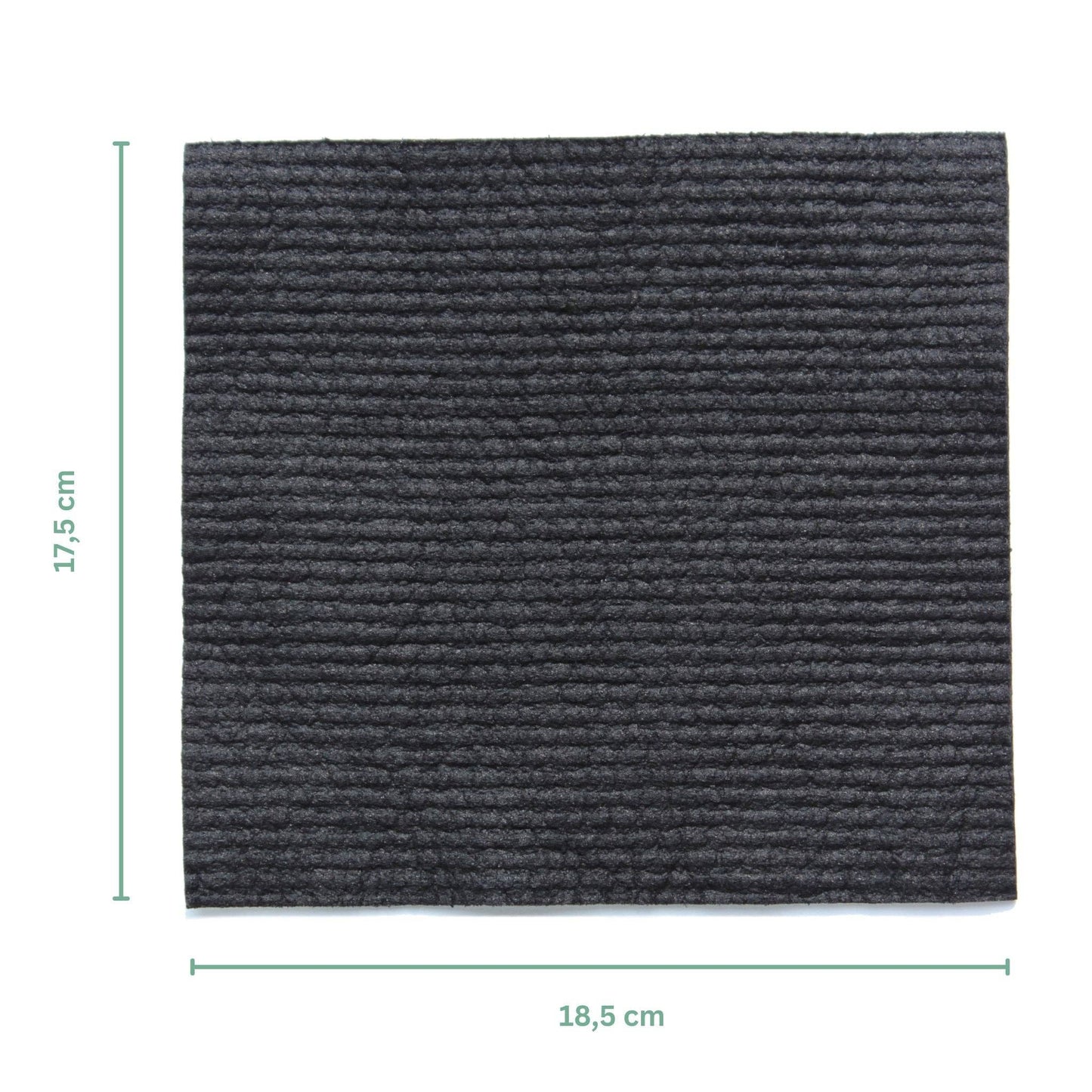 Öko-Schwammtuch kompostierbar, schwarz, 4er Set
