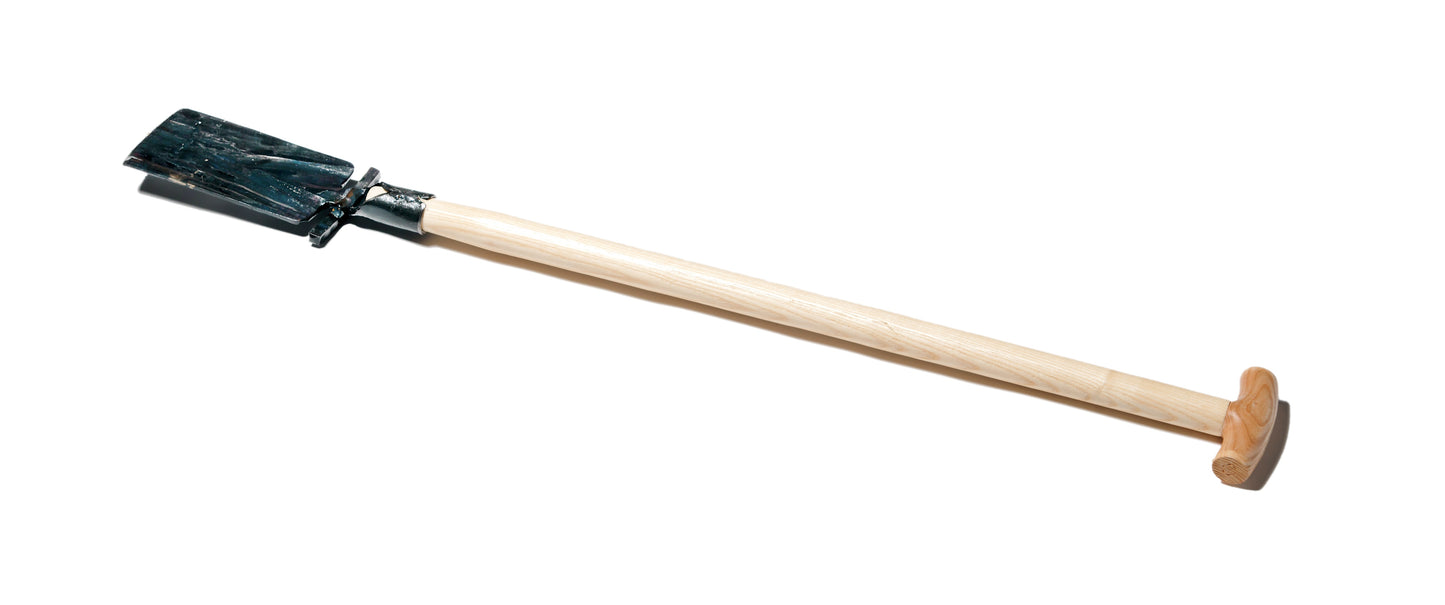 Krumpholz – Beetspaten mit Tritt und 80 cm Eschen-T-Stiel – Nr. 1577/ D-Stiel 1595