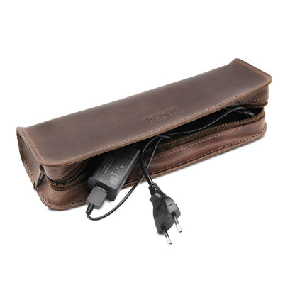 Ledertasche Taschenorganizer klein aus Leder | Farbe: dunkelbraun