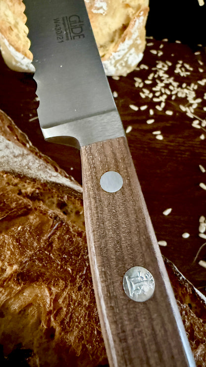 Güde bread knife Alpha walnut (blade length: approx. 21 cm) 