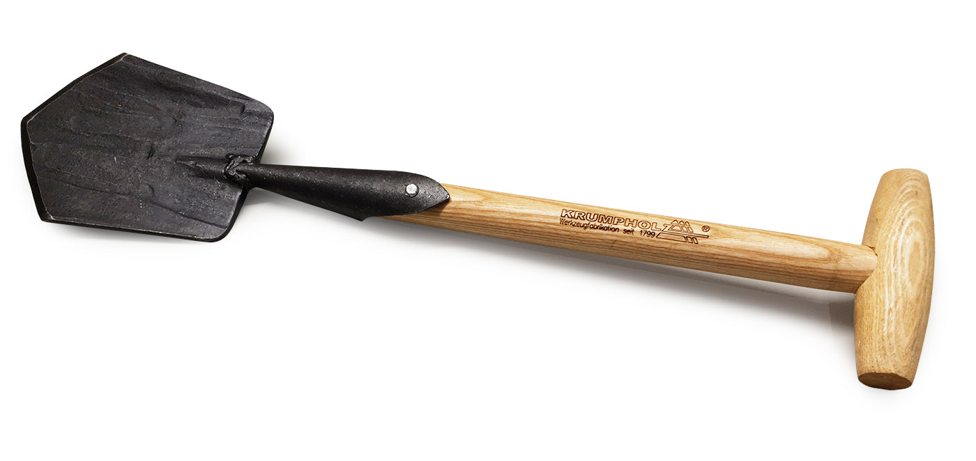 Krumpholz - Campingspaten - Handspaten mit Eschen-T-Stiel ca. 60 cm