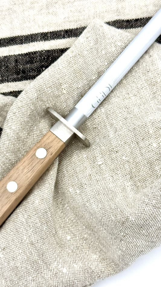 Güde Wetzstahl Alpha Walnuss (Klingenlänge 26 cm)