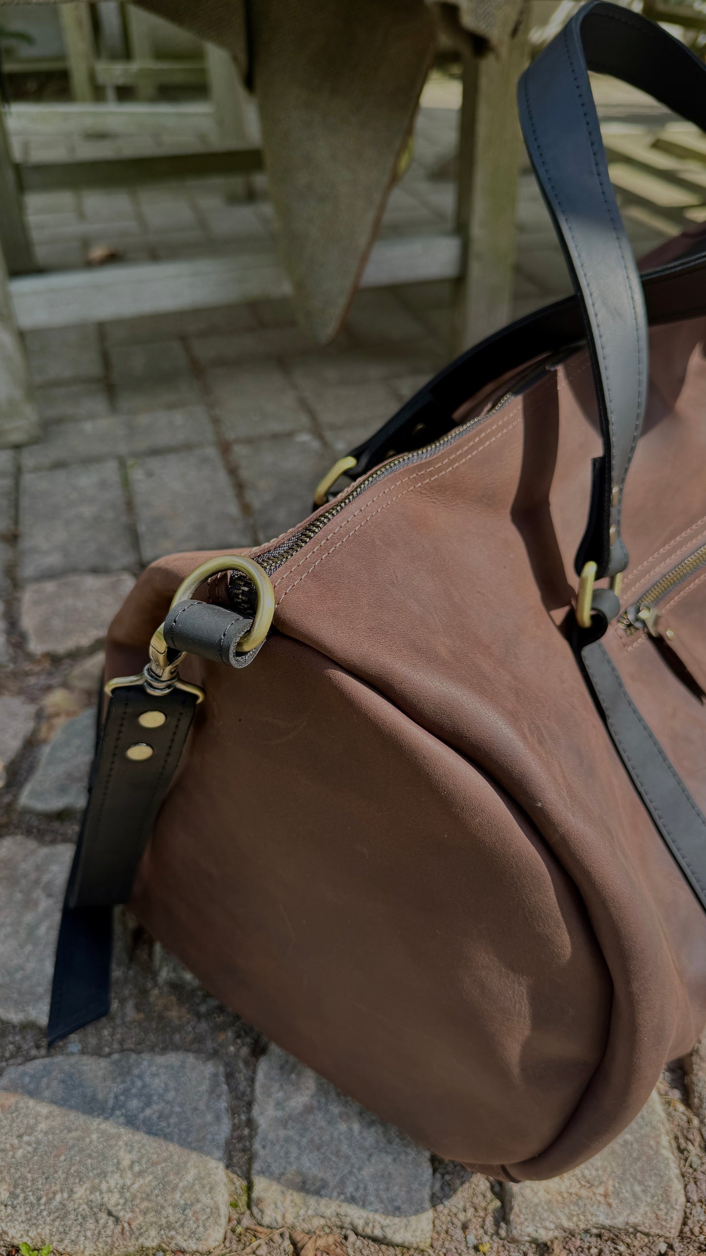 Leder-Wochenendtasche